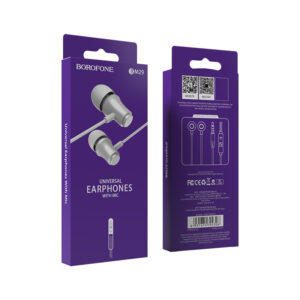 Borofone Earphones BM29 Gratified with microphone silver - Image 5