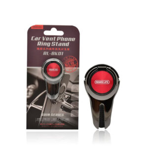 REMAX Ring holder - RL-BK01 stand and air vent mount Red - Image 2