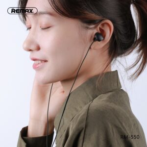 REMAX Earphones - RM-550 juodos spalvos - Image 2