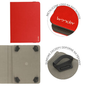 Wonder Leather Tablet Dėklas 10 inches red - Image 8