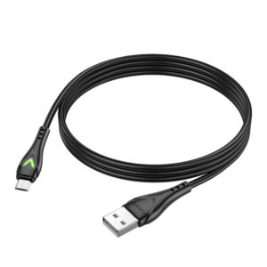 Borofone Cable BX65 Bright - USB to Micro USB - 2A 1 metre black - Image 2