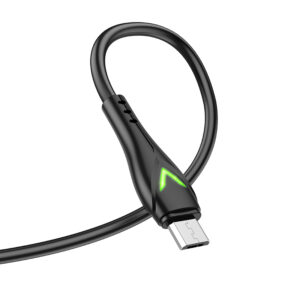 Borofone Cable BX65 Bright - USB to Micro USB - 2A 1 metre black - Image 3