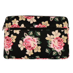 Wonder Sleeve Laptop 13-14 inches black and roses - Image 3