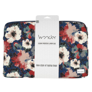 Wonder Sleeve Laptop 17 inches blue and camellias - Image 7