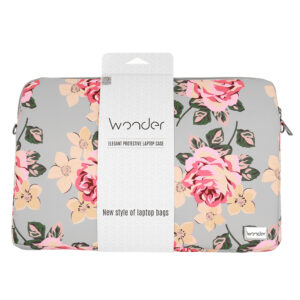 Wonder Sleeve Laptop 13-14 inches grey and roses - Image 7