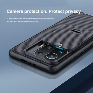 Nillkin CamShield Pro PC+TPU Dėklas for Xiaomi Mi 11 Pro black - Image 6