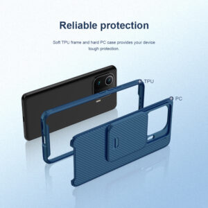 Nillkin CamShield Pro PC+TPU Dėklas for Xiaomi Mi 11 Pro black - Image 7