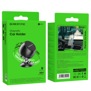 Borofone Car holder BH41 Triumphant magnetic, stick-on base black - Image 5