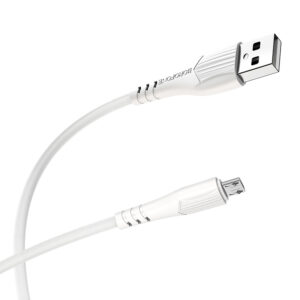 Borofone Cable BX37 Wieldy - USB to Micro USB - 1 metre white - Image 2