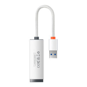 Baseus Adapter Lite Series - USB to RJ45 - 1000 Mbps (WKQX000102) white - Image 2