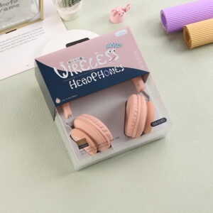 GJBY headphones - BLUETOOTH CA-030 Dinosaur oranžinės spalvos - Image 5