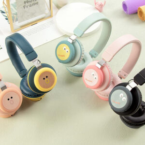 GJBY headphones - BLUETOOTH CA-030 Dinosaur oranžinės spalvos - Image 3