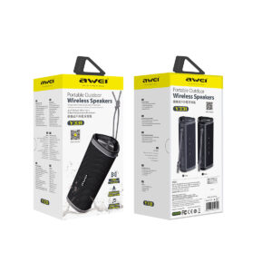 Awei Portable Bluetooth Speaker Y331 TWS waterproof IPX6 juodos spalvos - Image 7