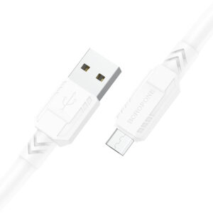 Borofone Cable BX81 Goodway - USB to Micro USB - 2,4A 1 metre white - Image 2