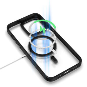 Tel Protect Magnetic Clear Dėklas skirtas Apple iPhone 13 Pro Max juodos spalvos - Image 7