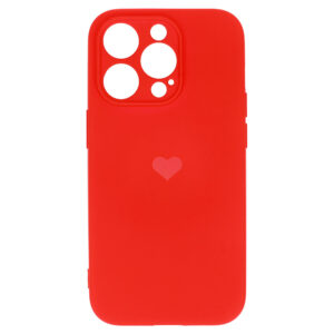 Vennus Silicone Heart Dėklas skirtas Apple iPhone 12 Pro design 1 red - Image 4
