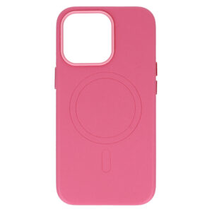 MagSafe Leather Dėklas Apple iPhone 14 Pink - Image 5