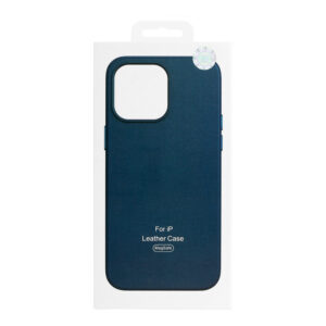 MagSafe Leather Dėklas Apple iPhone 13 Pro Navy - Image 9