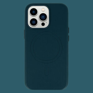 MagSafe Leather Dėklas Apple iPhone 14 Pro Navy - Image 7