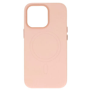 MagSafe Leather Dėklas Apple iPhone 14 Pro Light Pink - Image 5