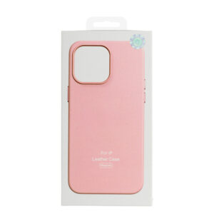 MagSafe Leather Dėklas Apple iPhone 14 Pro Max Light Pink - Image 9