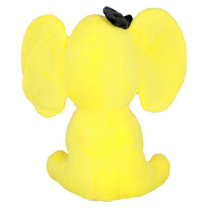 Plush elephant with bow yellow - Image 2