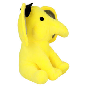 Plush elephant with bow yellow - Image 3