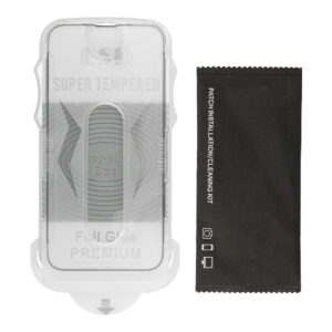 Apsauginis stiklas Full Glue Easy-Stick Box skirtas Apple iPhone X/XS juodos spalvos - Image 9