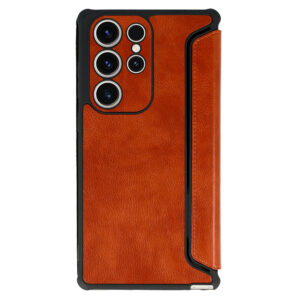 Razor Leather Book Dėklas skirtas Samsung Galaxy S23 brown - Image 2