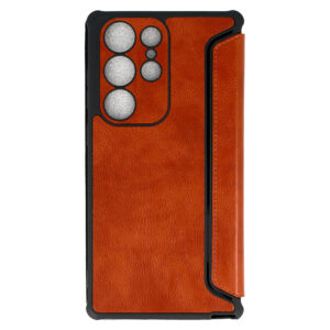 Razor Leather Book Dėklas skirtas Samsung Galaxy S23 brown - Image 6