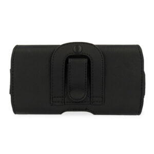 Tel Protect MAX Belt Holster (SIZE 16) skirtas Apple iPhone 13/13 Pro/14/14 Pro/15/15 Pro/16/16 Pro/17/17 Pro/Samsung S24/S25 black, leather (145x75x14 mm) - Image 2