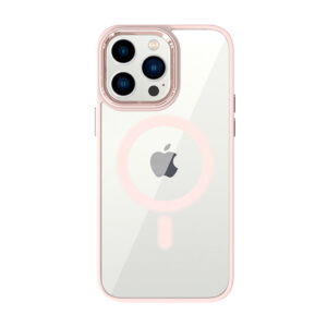 Tel Protect Magnetic Clear Dėklas skirtas Apple iPhone 11 Salmon - Image 2