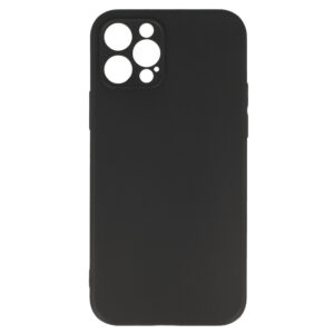 Back Dėklas MATT skirtas Apple iPhone 12 PRO juodos spalvos - Image 2