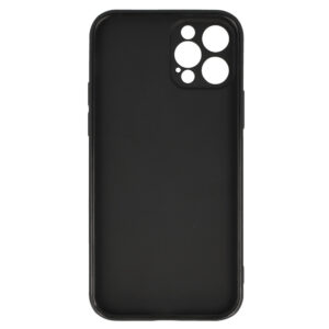Back Dėklas MATT skirtas Apple iPhone 12 PRO juodos spalvos - Image 3