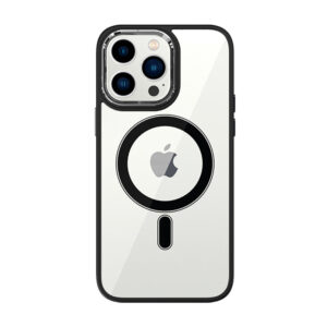 Tel Protect Magnetic Clear Dėklas skirtas Apple iPhone 15 Plus juodos spalvos - Image 2
