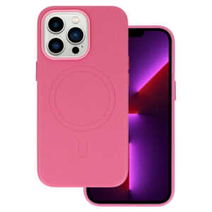 MagSafe Leather Dėklas Apple iPhone 15 Pro Pink - Image 2