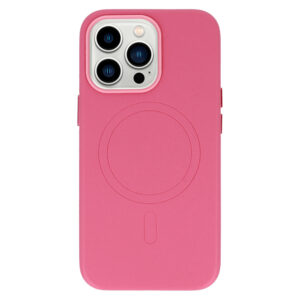 MagSafe Leather Dėklas Apple iPhone 15 Pro Pink - Image 3