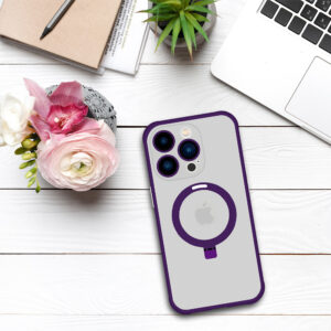 Tel Protect Magical Magsafe Stand Dėklas skirtas Apple iPhone 15 Pro purple - Image 5