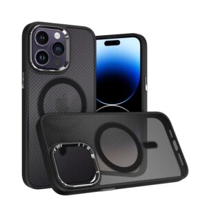 Tel Protect Magnetic Carbon Dėklas skirtas Apple iPhone 15 Pro juodos spalvos - Image 4