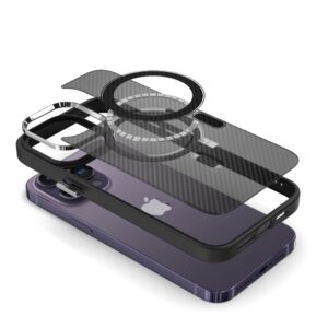 Tel Protect Magnetic Carbon Dėklas skirtas Apple iPhone 15 Pro juodos spalvos - Image 6