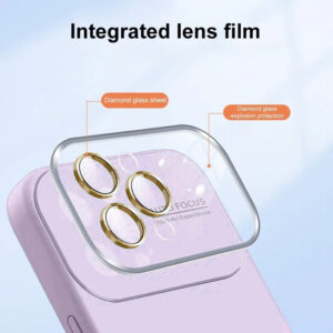Soft Silicone Lens Dėklas skirtas Apple iPhone 12 light purple - Image 4