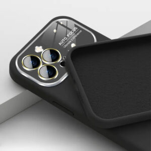 Soft Silicone Lens Dėklas skirtas Apple iPhone 14 Pro Max black - Image 2