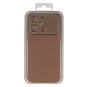 Soft Silicone Lens Dėklas skirtas Apple iPhone 15 brown - Image 6