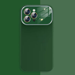 Soft Silicone Lens Dėklas skirtas Apple iPhone 15 Pro Max green - Image 3