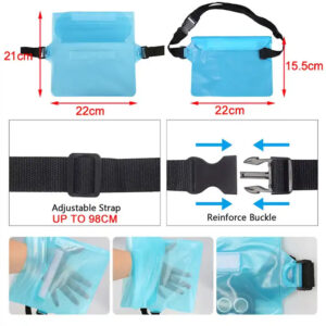 Waterproof pouch - Type 3 light blue - Image 3
