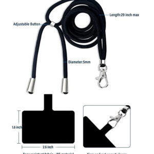 Universal phone lanyard black - Image 2