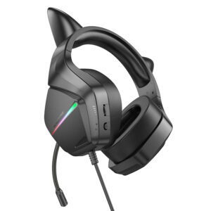 Borofone Ausinės BO106 Cute Cat Ear gaming phantom cat - Image 3
