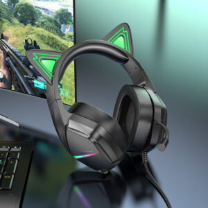 Borofone Ausinės BO106 Cute Cat Ear gaming phantom cat - Image 5