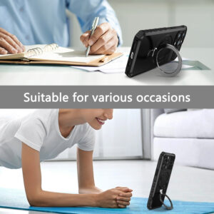 Tel Protect Armor Magsafe Metal Ring Case for Iphone 12 Pro black - Image 9