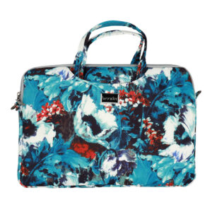 Wonder Briefcase Laptop 15-16 inches white poppies - Image 2